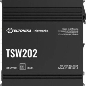 Teltonika TSW202 hallittava kytkin, 8x RJ45, 2x SFP, 2-nastainen DC