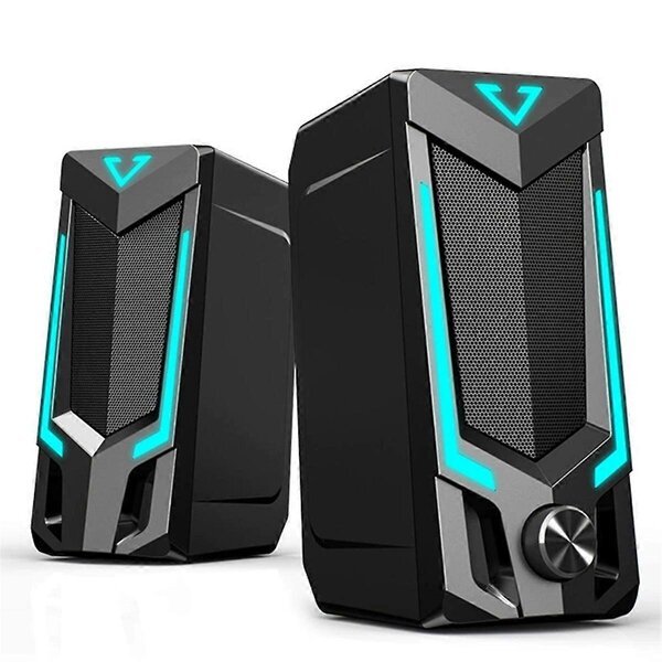 Tietokoneen kaiutin Bluetooth RGB, musta