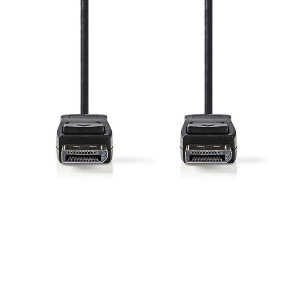 Tietokonenäyttökaapeli DP-DP 3m, musta