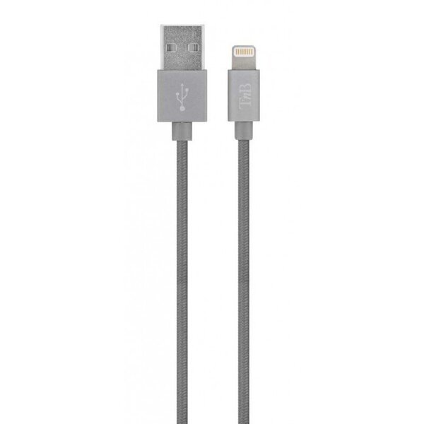 Pintas laidas USB/Lightning 2m, pilkas