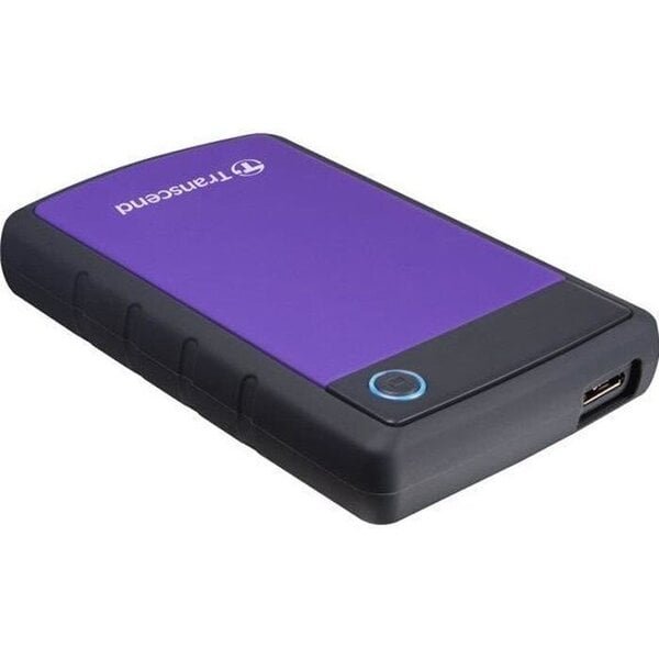 Transcend StoreJet 25H3P Ulkoinen HDD 1TB USB 3.0, Violetti, 2.5", 5400 RPM, Iskunkestävä