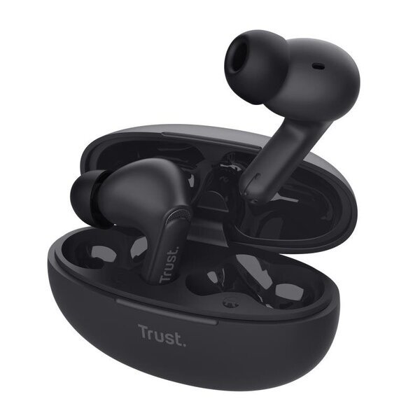 Trust Yavi Langattomat TWS-kuulokkeet USB-C-musiikkiin ja puheluihin, Musta