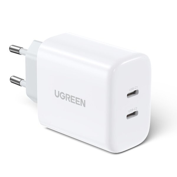 USB-C-laturi Power Delivery -teknologialla, 40 W, valkoinen