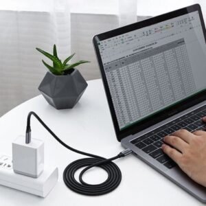 UGREEN USB-C 3.1 -kaapeli Virtalähde 60W 1,5m (musta)