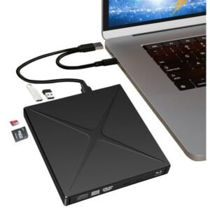 Ulkoinen kannettava DVD-CD-RW-asema USB-C USB 3.0 HUB Zenwire 4in1 SD-kortinlukija