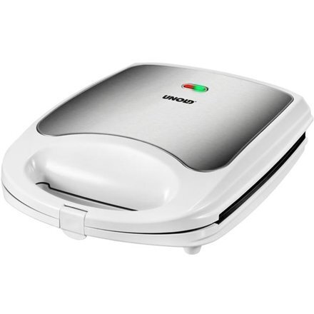 UNOLD 48480 Sandwich Leivänpaahdin, 1100W, 1.5L, ruostumaton teräs/valkoinen