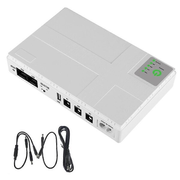 UPS-varavirtalähde 10400 mAh, valkoinen