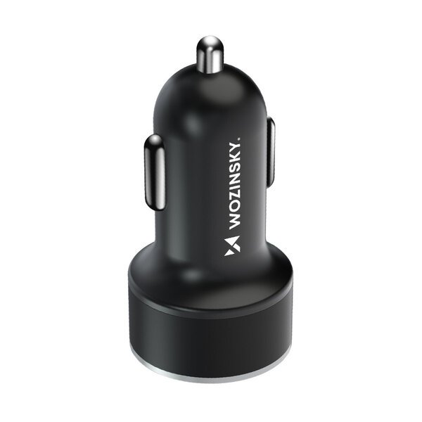 USB-C ja USB-A autolaturi 36W, musta
