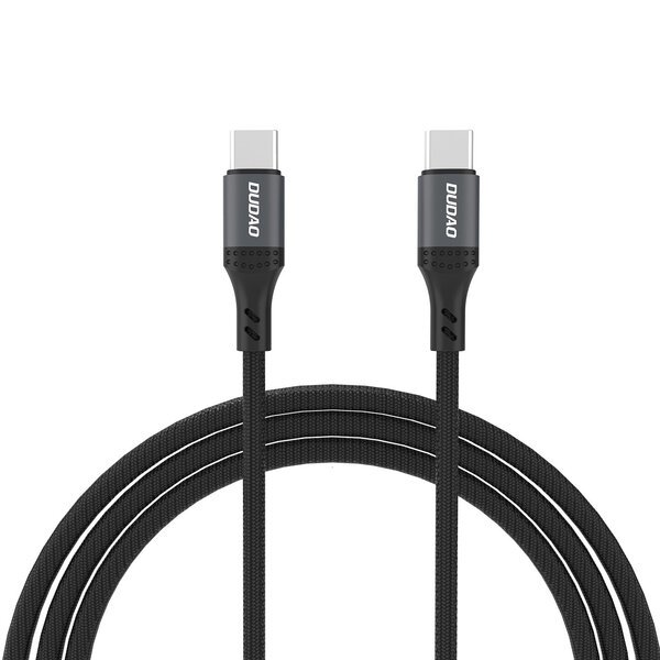 USB-C - USB-C kaapeli nailonipäällysteellä, 60W, 1,2 m