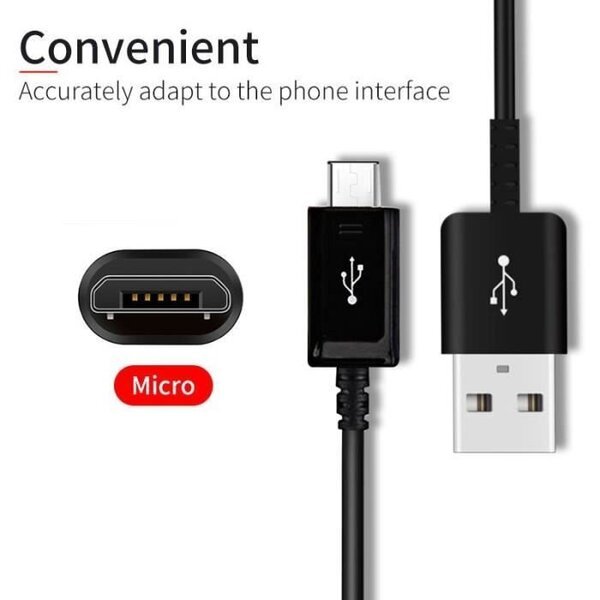 Valkoinen väri Pituus 100cm Alkuperäinen Samsung-laturikaapeli, nopea latausjohto, micro USB, 2A, tiedonsiirto po