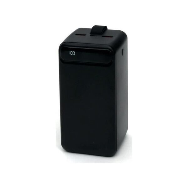 Vara-akku 50000mAh PD Quick Charge LED -näyttö LED taskulampulla Platinet Black