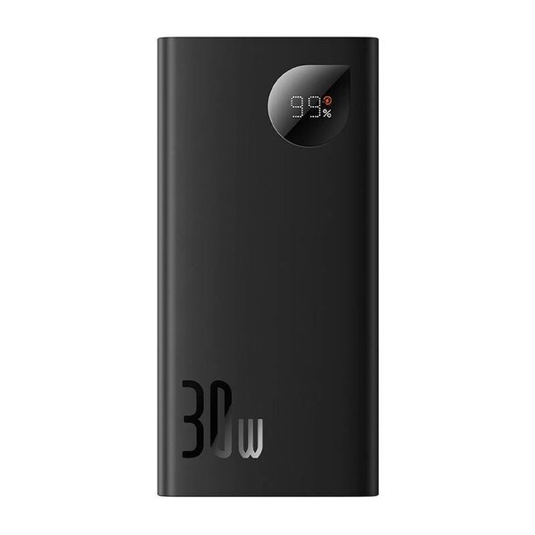Varavirtalähde Baseus Adaman2 10000mAh, 2xUSB, USB-C, 30W (musta)