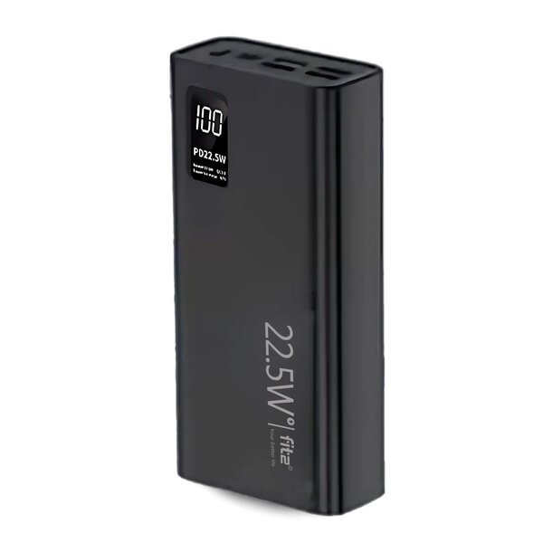 Varavirtalähde – Powerbank FIT2 K9, 30000mAh, musta