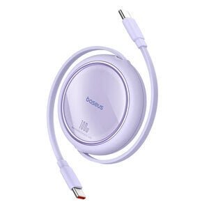 Vedettävä USB-C-kaapeli, 1m, violetti