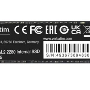 Sisäinen SSD-levy Verbatim NVMe 1000GB Vi3000 M.2