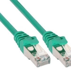 Verkkokaapeli Intos InLine CAT5e F/UTP, 1 m, vihreä