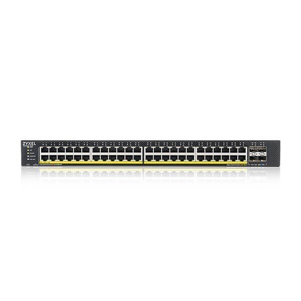 Verkkokytkin - Zyxel XGS1935-52HP Hallittu L2/L3 Gigabit Ethernet PoE 48 Porttia 4 SFP+ Paikkaa 375W 176 Gbit/s