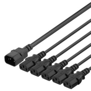 Virtajohto Deltaco DEL-113C, 1 m