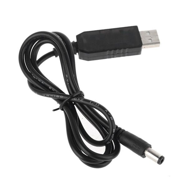 Virtajohto LED-nauhoille, 5 V–12 V, 5,5 × 2,1 mm
