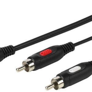 Vivanco-kaapeli 3,5mm - 2xRCA 1,5m (46030)