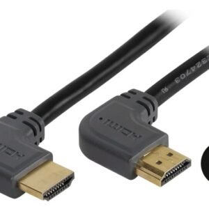 Vivanco-kaapeli HDMI - HDMI 3m angeled (47107)