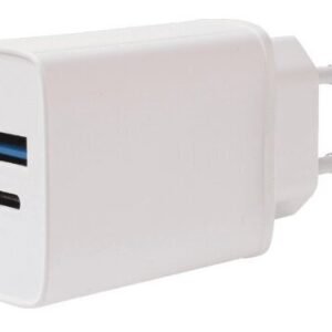 Vivanco laturi USB-A/USB-C PD3 20W, valkoinen (62401)