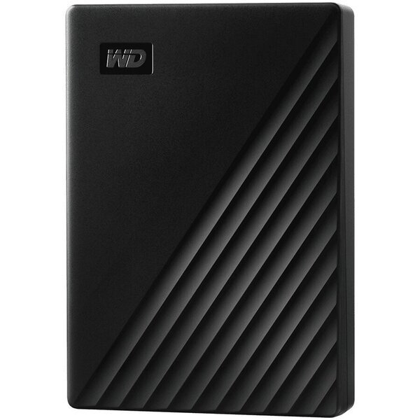 WD My Passport 4TB, USB 3.2, musta