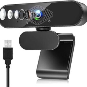 Web-kamera 1080p, mikrofonilla, 360° kääntyvä, USB
