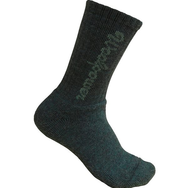 Woolpower Kids Socks Classic Logo 400 Forest Green