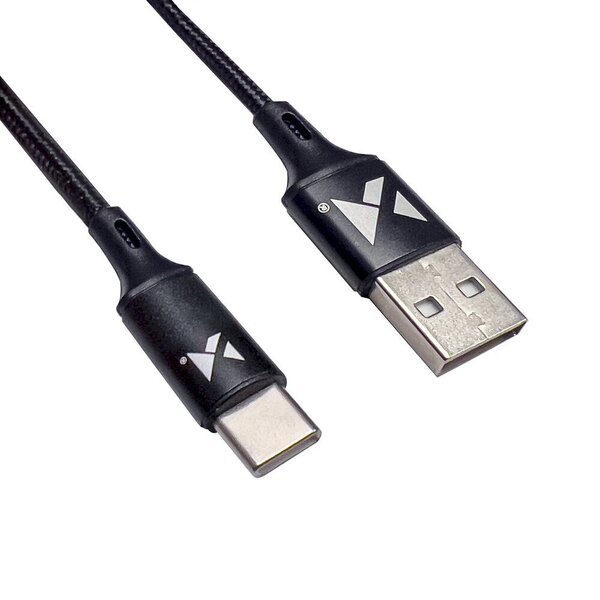 USB-C kaapeli, 2 m, musta