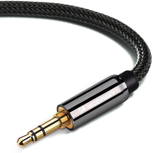 Universaali mini jack AUX-kaapeli 1.5m, musta