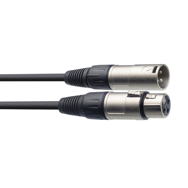 XLR/m - XLR/f 6 metrin pituinenäänikaapeli