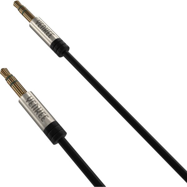 YENKEE YCA 201 BSR, Audio AUX, 2x3,5 mm stereo (uros-uros), 1m.