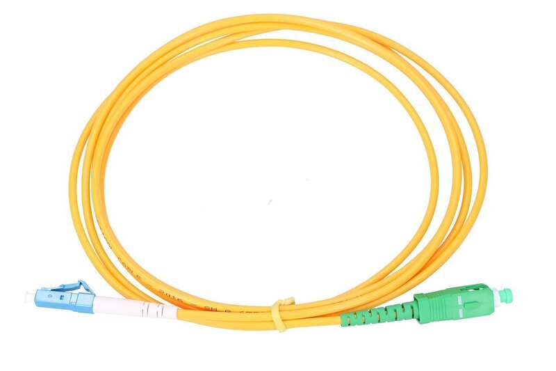 Yksimuotokuitukaapeli SC/APC-LC/UPC simplex, 15 m