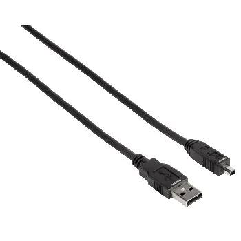 Hama USB-A – Mini-USB B -kaapeli, 1,8 m, Musta