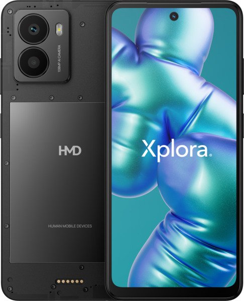 HMD Fusion X1 Flashy 6/128 Gt Android -puhelin, Musta