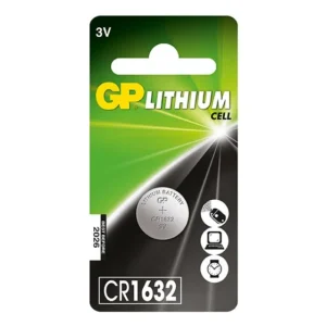 GP Button Cells, 1632-C1, 3V Lithium, 1-P