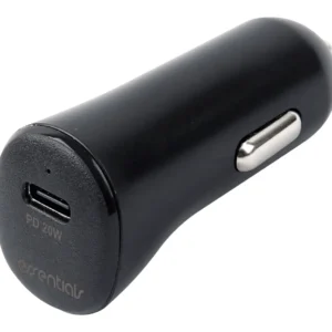 Essentials Car Charger 20W, 1x USB-C PD 20W, Black