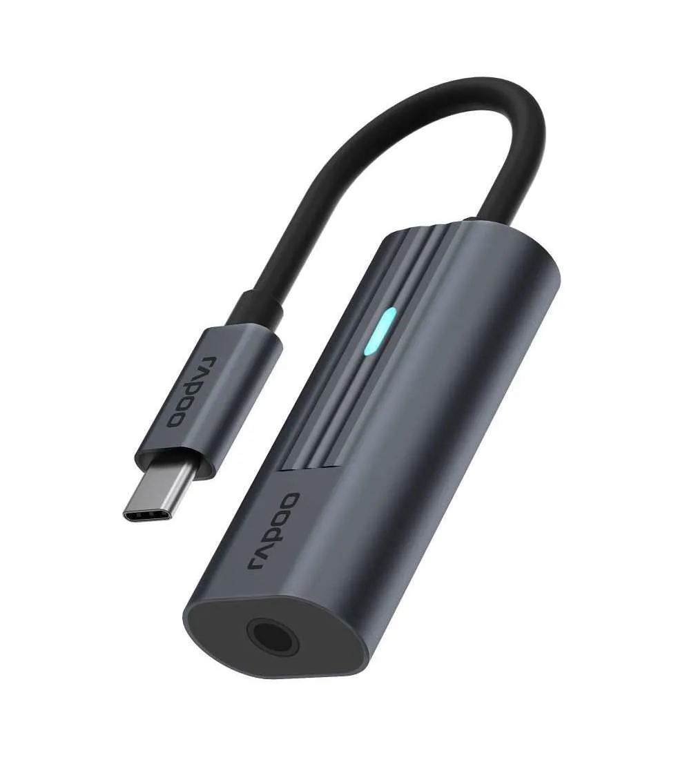 RAPOO Adapter USB-C UCA-1002 USB-C to 3.5mm Audio Adapter