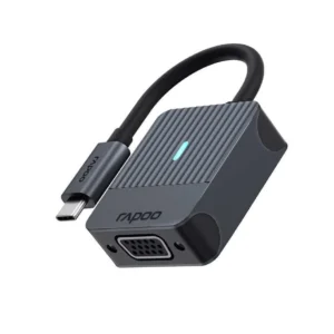 Rapoo  USB-C – VGA -adapteri, Musta
