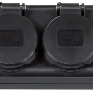 Brennenstuhl virtapaneeli 6xCEE 7/4, 1xCEE 7/7, IP 44, 2m kaapeli, musta