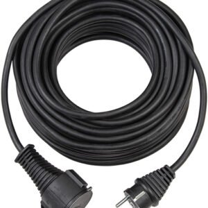Brennenstuhl maadoitettu jatkokaapeli ulkokäyttöön, 10m, Musta