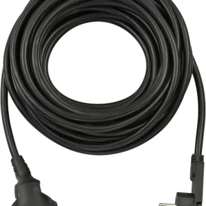 Brennenstuhl jatkokaapeli sisäkäyttöön, kulmaliitin litteä pistoke, 10m, Musta