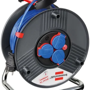 Brennenstuhl kaapelikerä 3xCEE 7/4,1xCEE 7/7, IP 44, katkaisija, 50m,