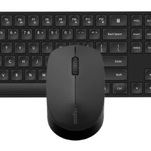 Rapoo 8020M Multi-Mode, Ultra-Slim -langaton näppäimistö ja hiiri, musta