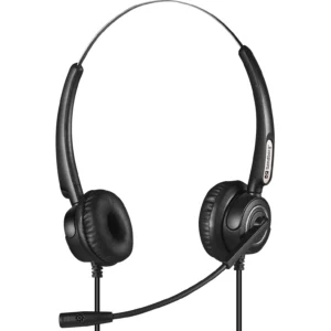 Sandberg USB+RJ9/11 Headset Pro Stereo -kuulokkeet, Musta