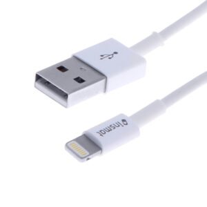 Insmat USB-A - Lightning -kaapeli, 1 m, Valkoinen