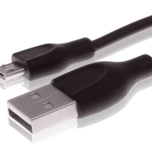 Insmat USB-A - Micro-USB B -kaapeli, 2 m, Musta