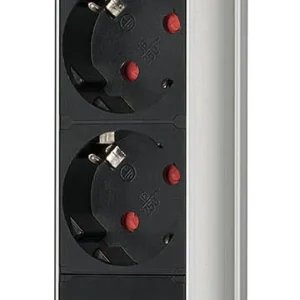 Brennenstuhl Tower-Power pöytäpistorasia, jatkojohto, 3xCEE 7/4, 2m, hopea/musta