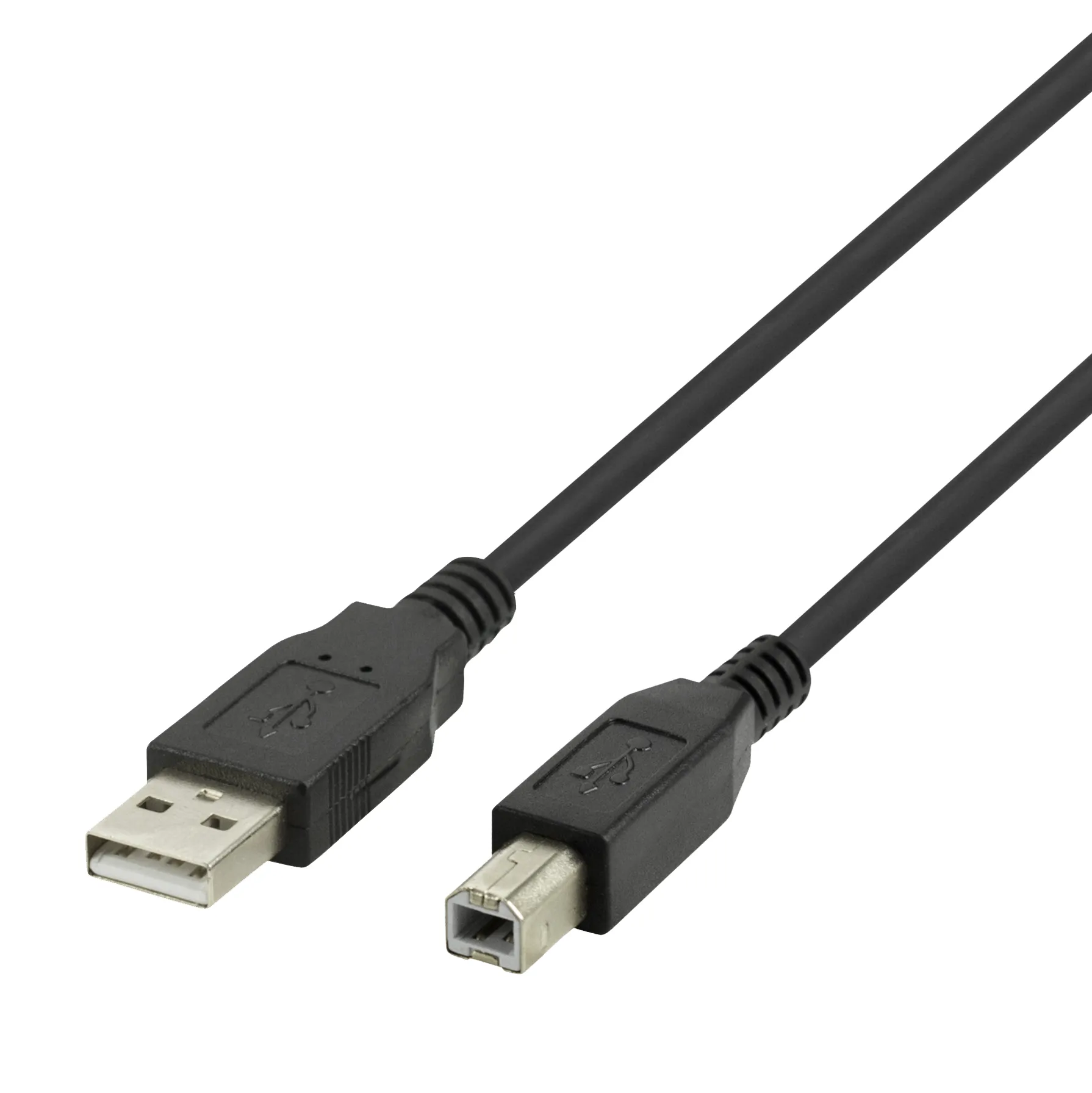 Deltaco USB-A / USB-B -kaapeli, 3 m, musta